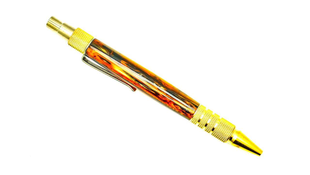 Antique Gold Brass Everyday Clicker Pen