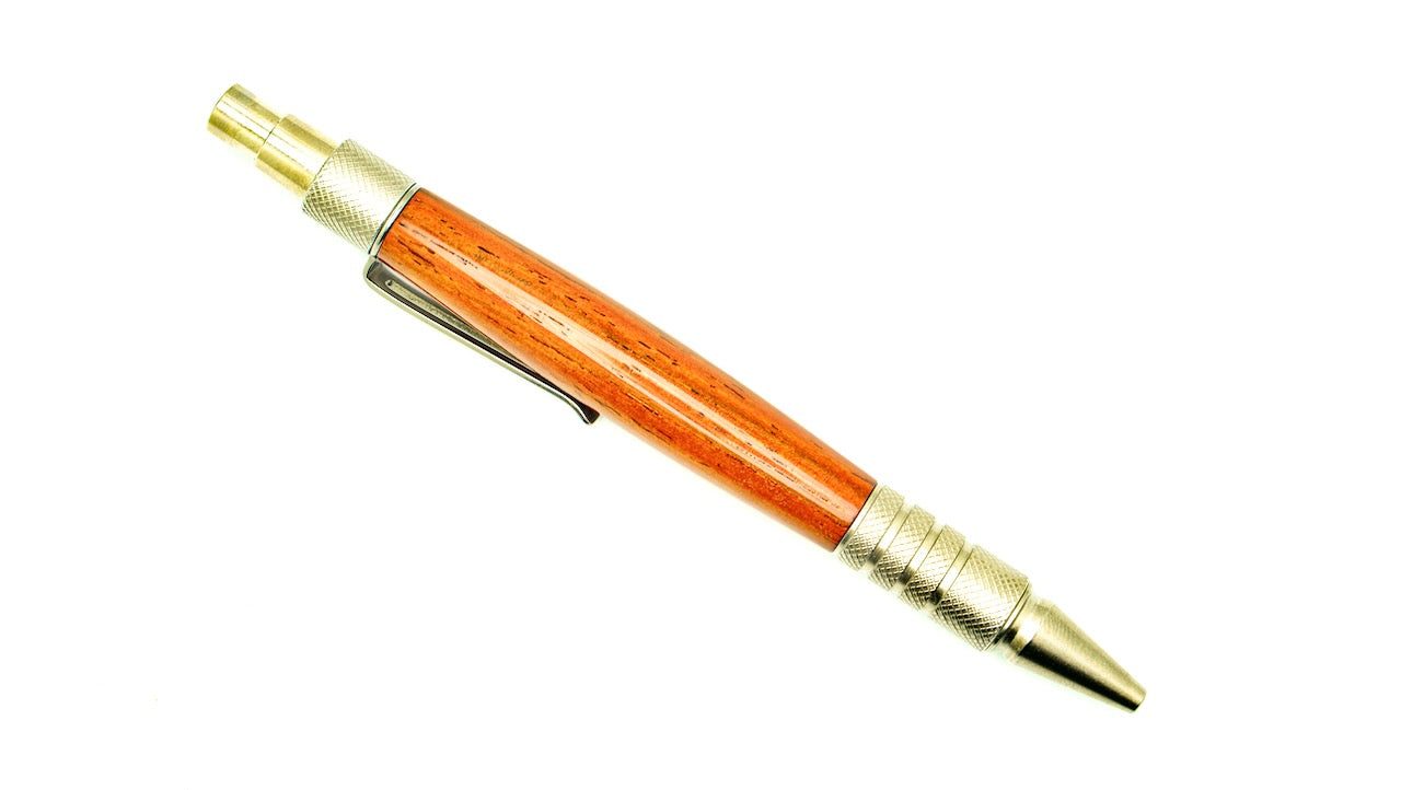 Bloodwood Stainless Steel Everyday Clicker Pen