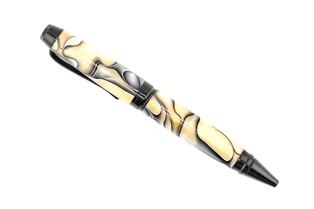 Ivory Smoke Black Chrome Cigar Pen