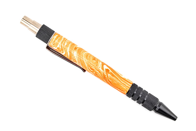 Molten Lava Black Aluminum Every Day Clicker Pen