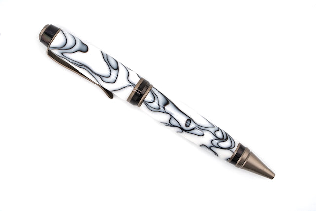 Night Frost Antique Silver Cigar Pen