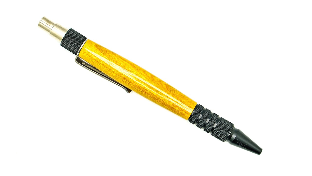 Osage Orange Black Aluminum Everyday Clicker Pen