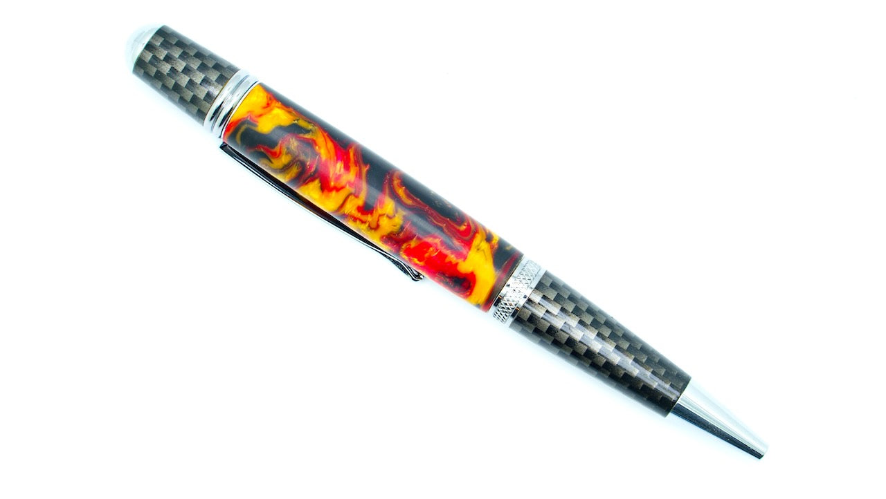 Painted Explosion Carbon Fiber Sierra Pen