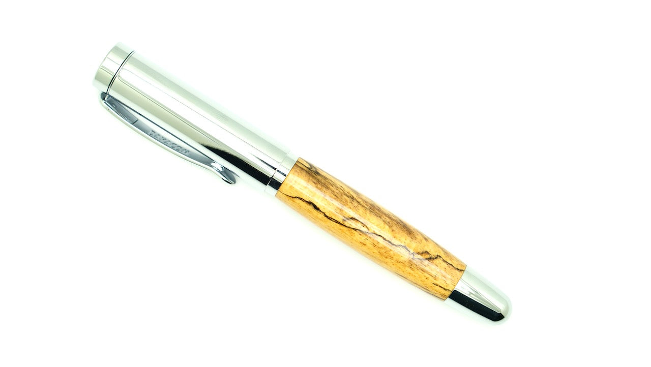 Spalted Tamarind Chrome Dennis Pen
