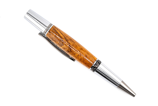 Zebrawood Chrome Aero Pen