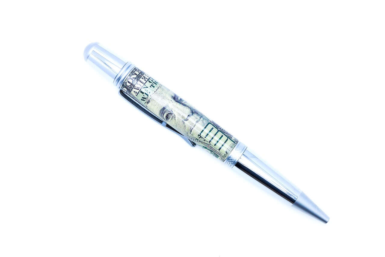 100 Dollar Bill Chrome Sierra Pen