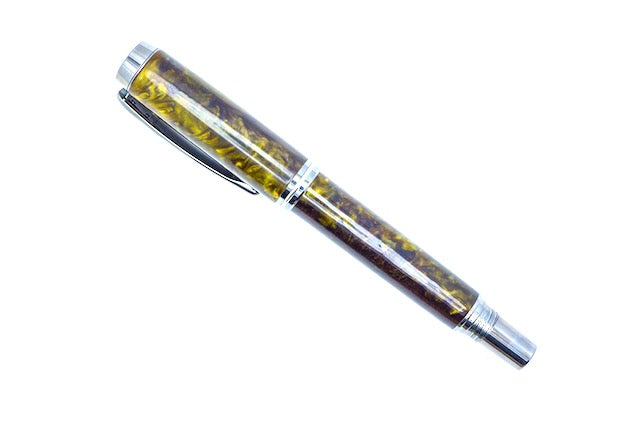 Color of Autumn Black Titanium Jr. Gentlemen Rollerball Pen