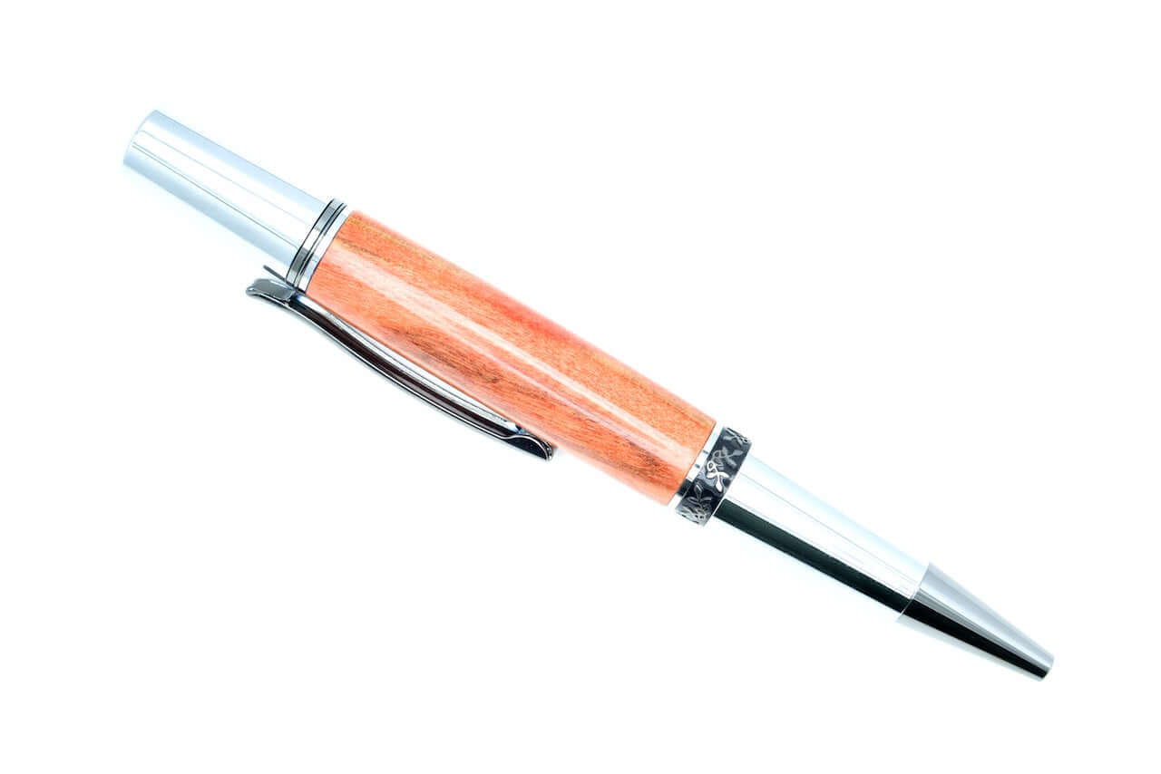 Flame Box Elder Chrome Aero Pen